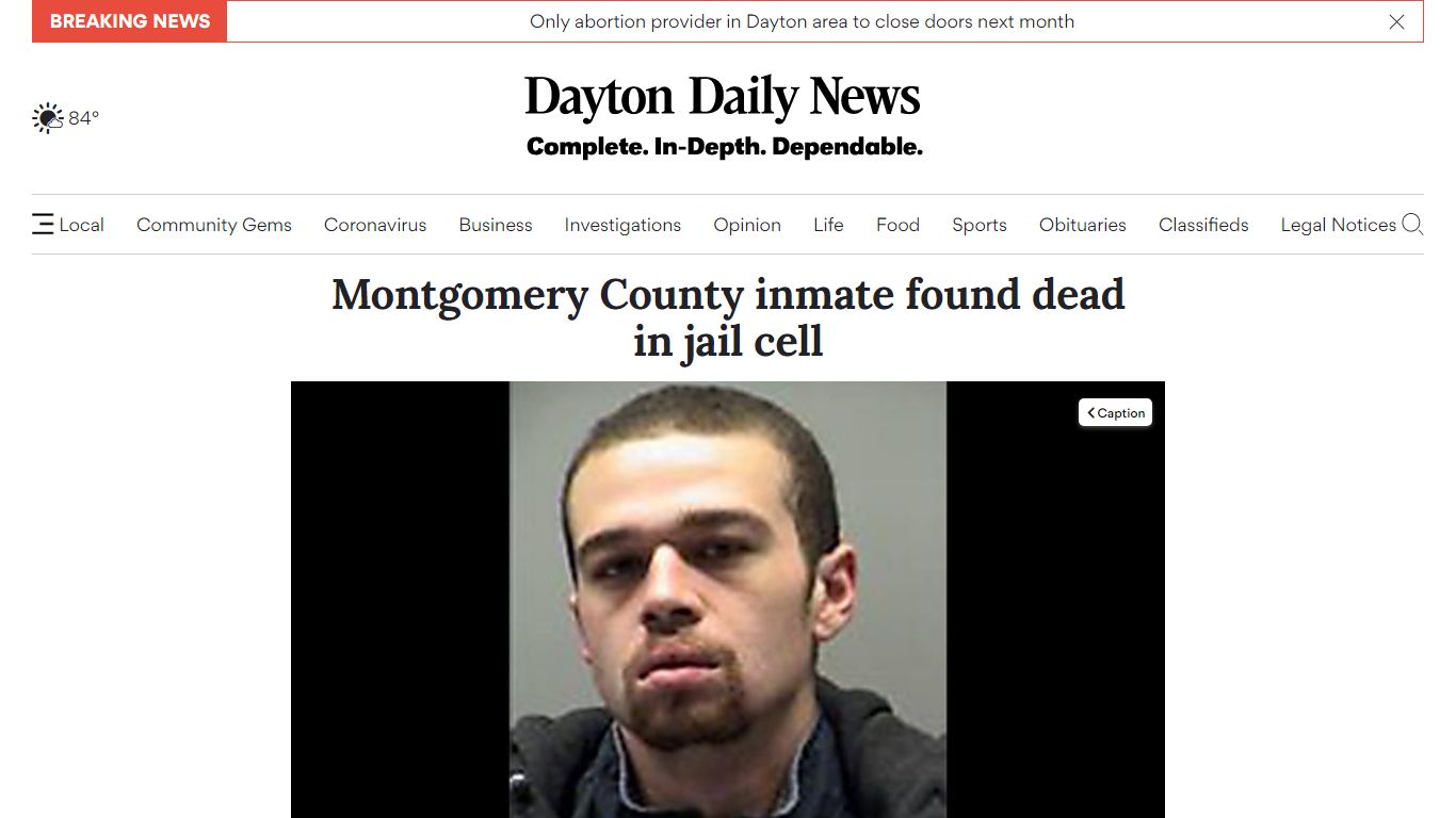 Montgomery County Jail inmate dies - daytondailynews.com